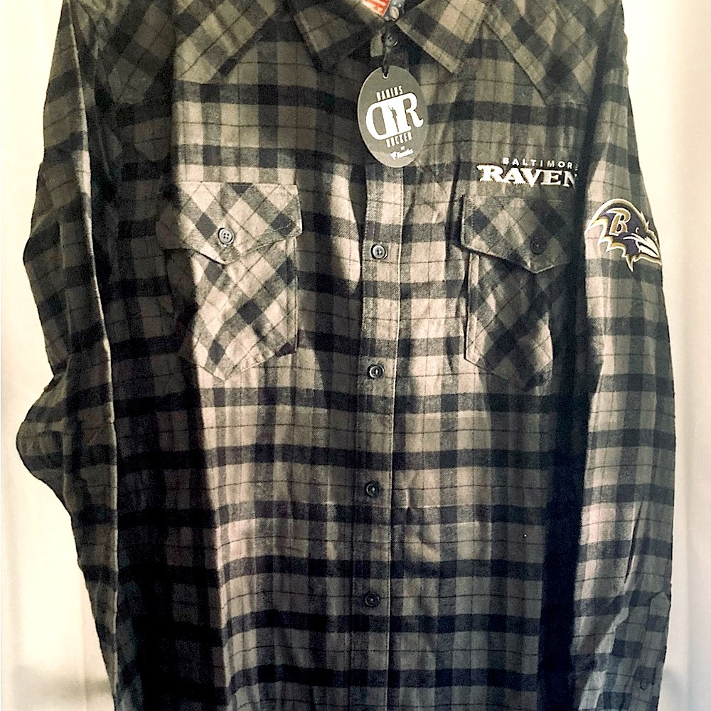 COPY - NFL BALTIMORE RAVENS BUTTON UP